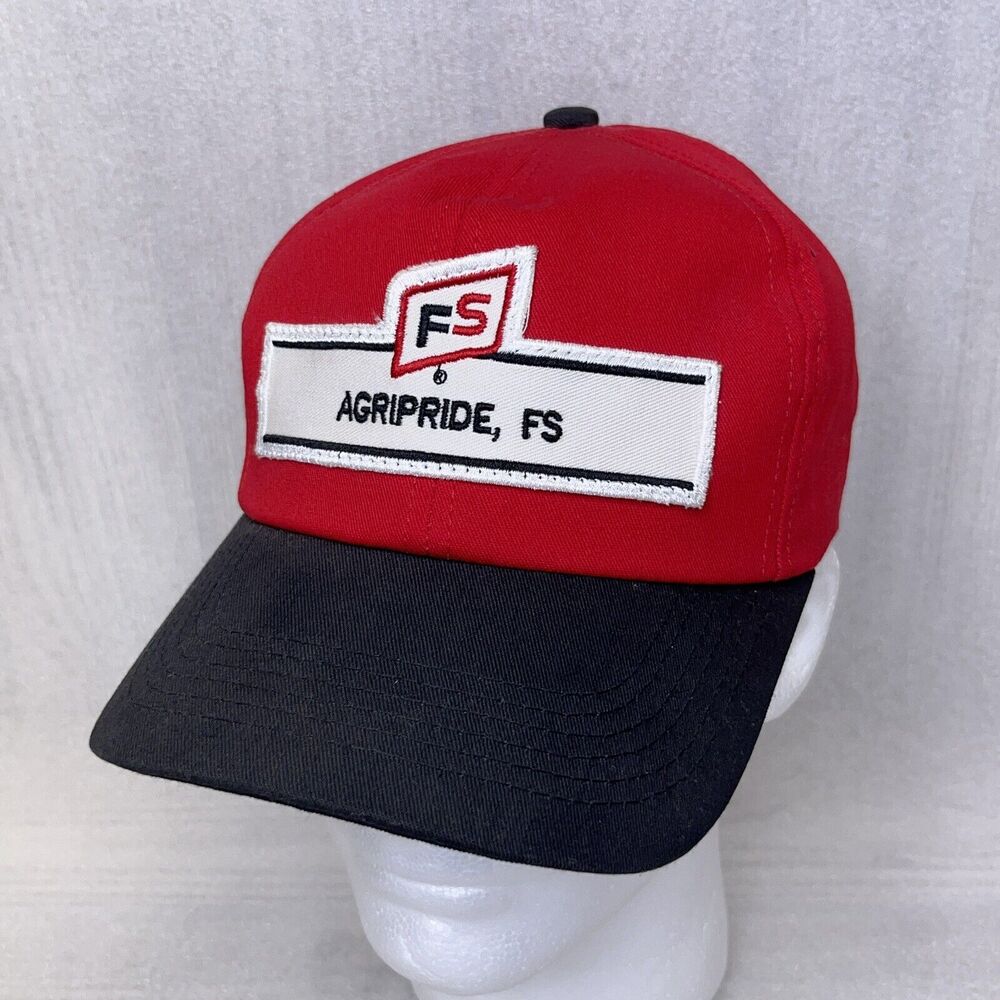 Vintage Argipride FS Hat Cap Patch K Products Red Black Adjustable *READ